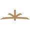 Ekena Millwork Davenport Timber Gable Bracket, Western Red Cedar, 96"W x 32"H x 5 1/2"D x 5 1/2"F, 8/12 Pitch GBW096X32X0606DAV00SWR - alternate 1